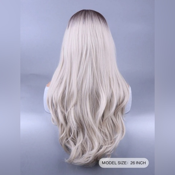 New Ombré Light Grey Hair Wig main image 5